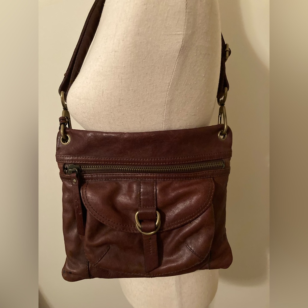 Fossil  Vintage Sasha Genuine Leather Crossbody Bag ZB2986